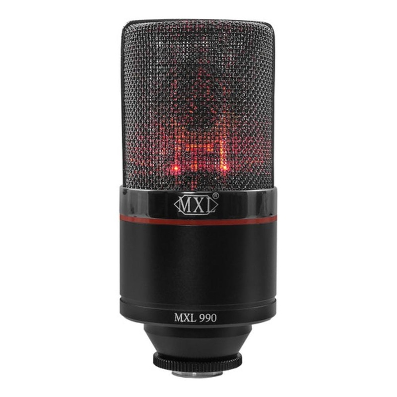 MXL 990 BLAZE LED Large Diaphragm Condenser Microphone- Black