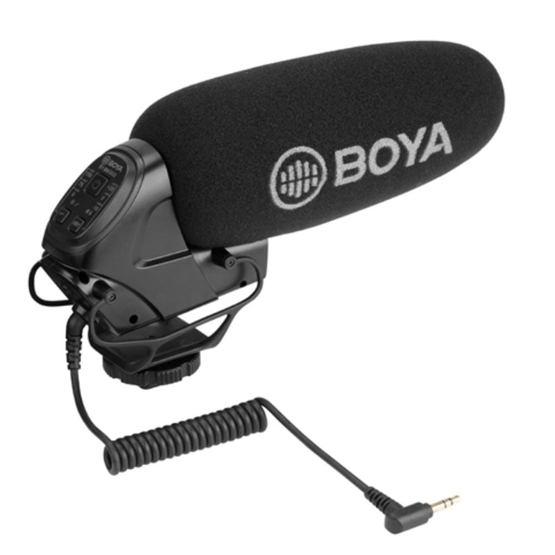 Boya BY-BM3032 Directional On-Camera Super-Cardioid Shotgun Condenser Microphone – Open Box