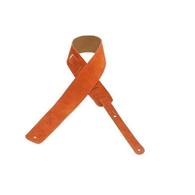 Levys MS1 CPR 2.5 Leather with Suede Back Guitar Strap – Copper