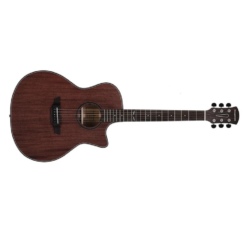 Orangewood Morgan Grand Auditorium Cutaway Fishman Sonitone Electronics Solid Mahogany Top Acoustic Guitar