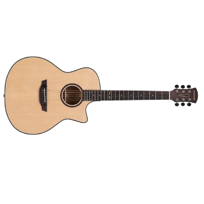 Orangewood Morgan Grand Auditorium Cutaway Fishman Sonitone Electronics Solid Spruce Top Acoustic Guitar