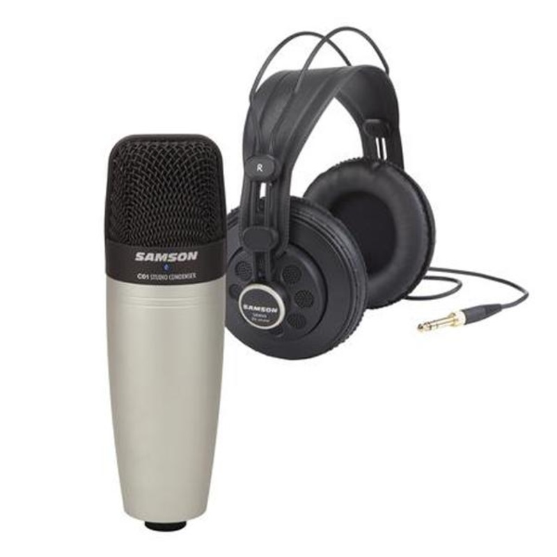 Samson C01/SR850 Condenser Mic & Headphones Bundle