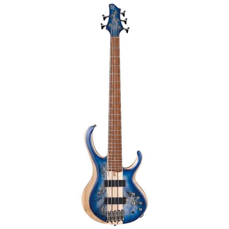 Ibanez BTB Standard BTB845 5-String Bass Guitar – Cerulean Blue Burst Low Gloss