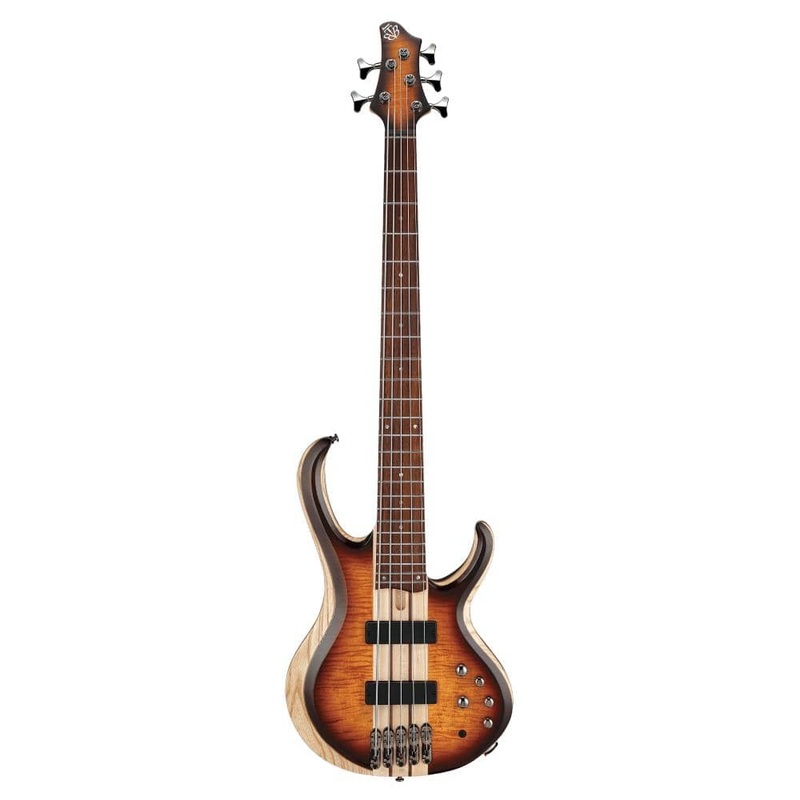 Ibanez BTB Standard Series BTB765 5-String Bass Guitar – Dragon Eye Burst Low Gloss