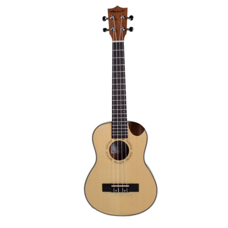 Vault UK-1000TCE 26-Inch Solid Spruce Top Premium Semi Cutaway Electro- Acoustic Tenor Ukulele – Open Box