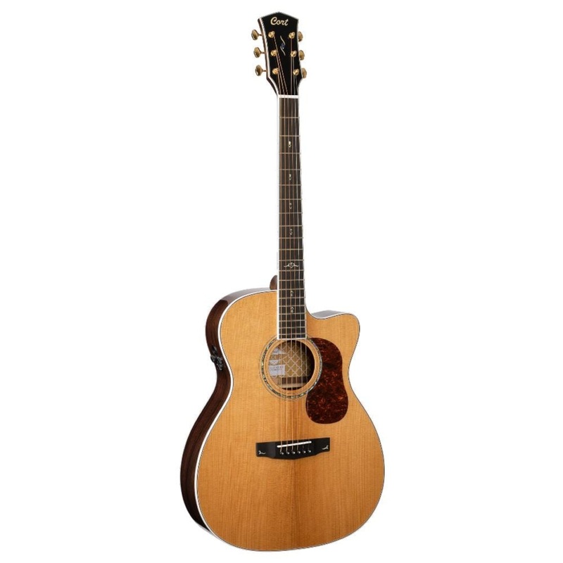 Cort Gold Series Gold OC8 Electro Acoustic Guitar With Case