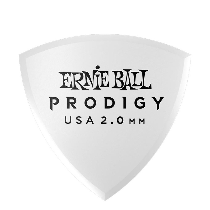 Ernie Ball 9337 2.0mm White Shield Prodigy Guitar Picks – Pack of 6