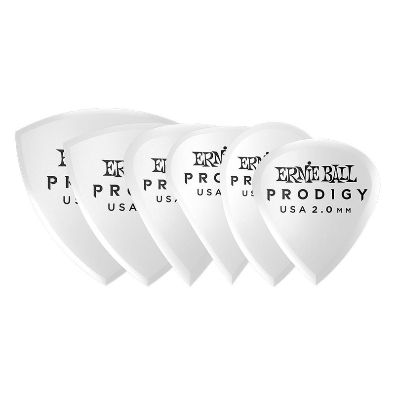 Ernie Ball 9343 2.0mm White Multipack Prodigy Guitar Picks – Pack of 6