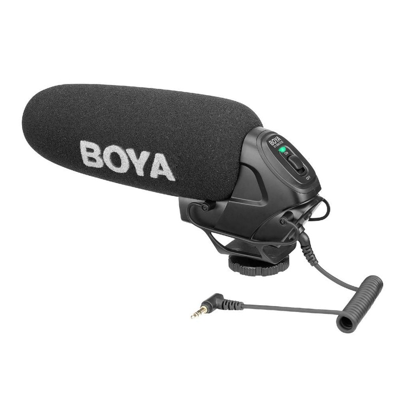Boya BY-BM3030 On-Camera Super-Cardioid Condenser Shotgun Microphone – Open Box