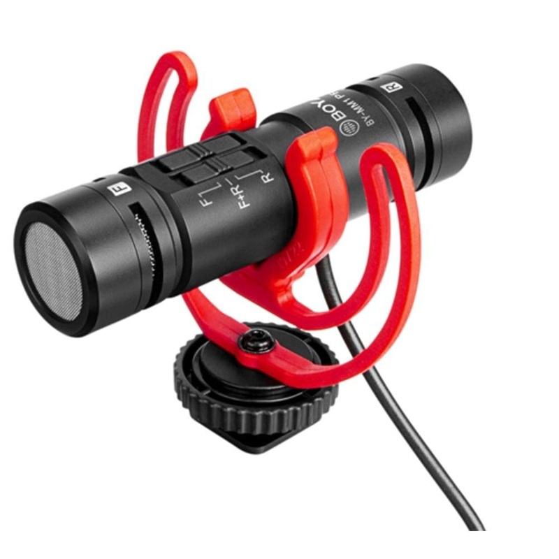 Boya BY-MM1 PRO Ultracompact Camera-Mount Dual-Capsule Shotgun Microphone – Open Box