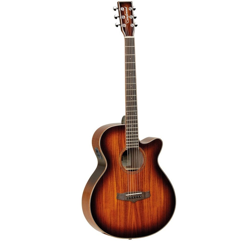 Tanglewood TW4 E KOA Winterleaf Series Superfolk Cutaway Electro Acoustic Guitar – Autumn Burst Gloss