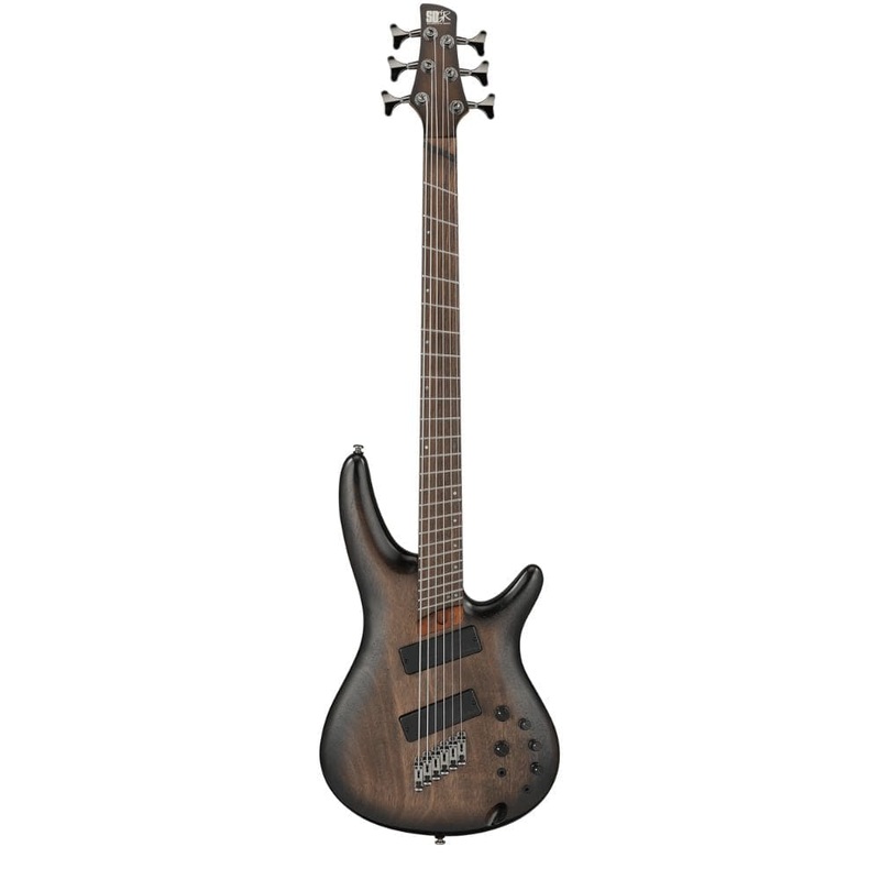 Ibanez SRC6MS SR Series 6 String Bass Guitar – Black Stained Burst Low Gloss