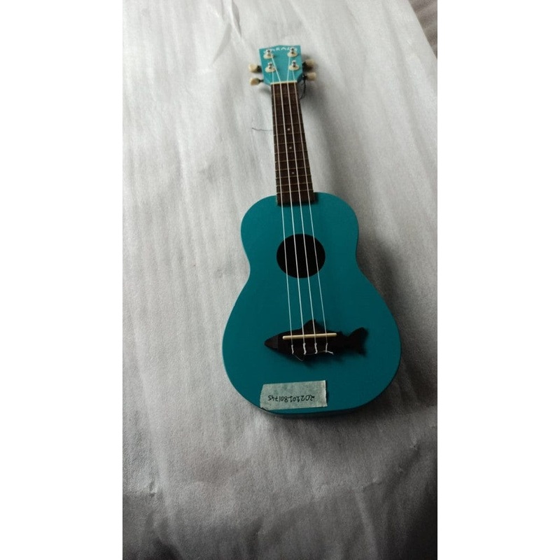 Kala MK-SS Makala Soprano Ukulele-Vintage Satin Finish- Blue – Open Box B Stock