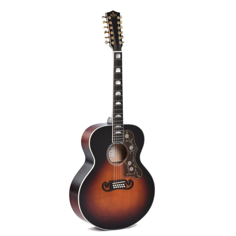 Sigma GJA12-SG200 12 String Electro Acoustic Guitar with Case