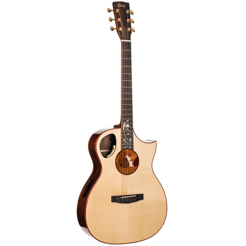 Cort Roselyn Redux 6 String Electro Acoustic Guitar with Case – Natural Glossy
