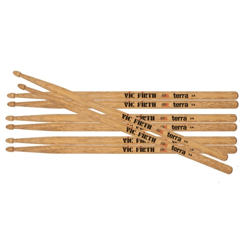 Vic Firth P5AT4PK American Classic 5AT Terra Series 4 Pair Value Pack