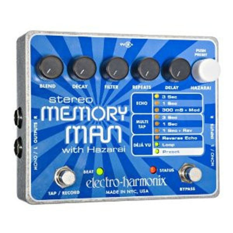 Electro-Harmonix Stereo Memory Man with Hazarai Delay Looper Pedal
