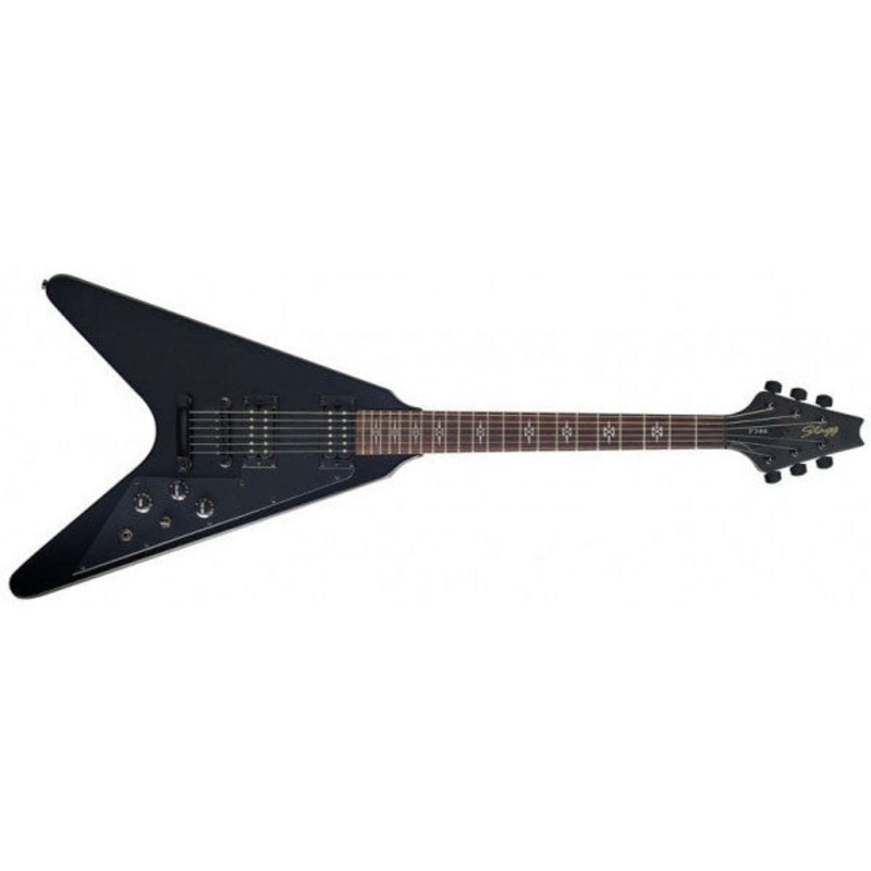 Stagg F300-GBK Standard Style Electric Guitar – Gothic Black