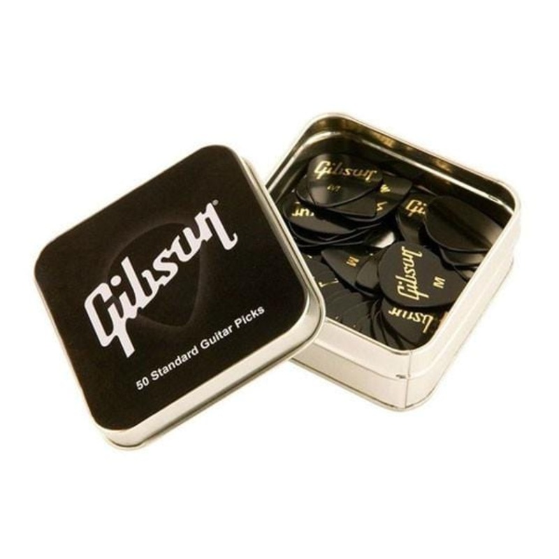 Gibson APRGG50-74XH Tin Pack of 50 Extra Heavy Guitar Picks