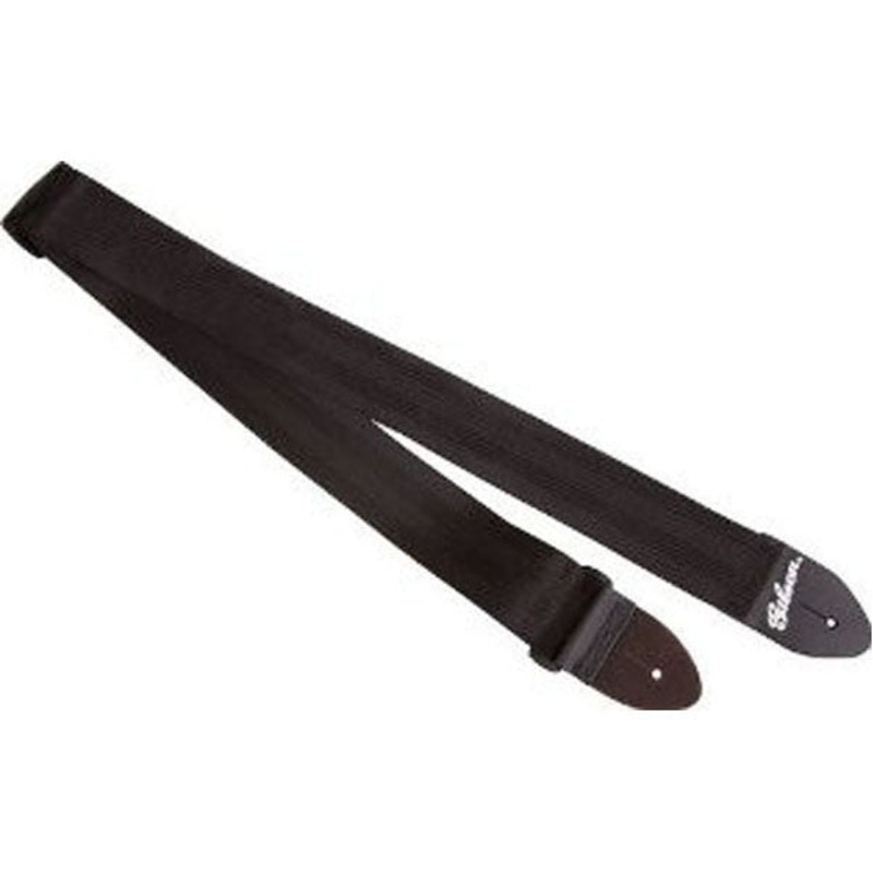 Gibson ASGSB-10 2inch Regular Style Guitar Strap -Jet Black