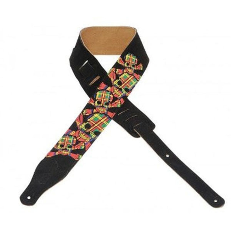 Levys 2.5inch MS26P-004 Suede Leather Guitar Strap