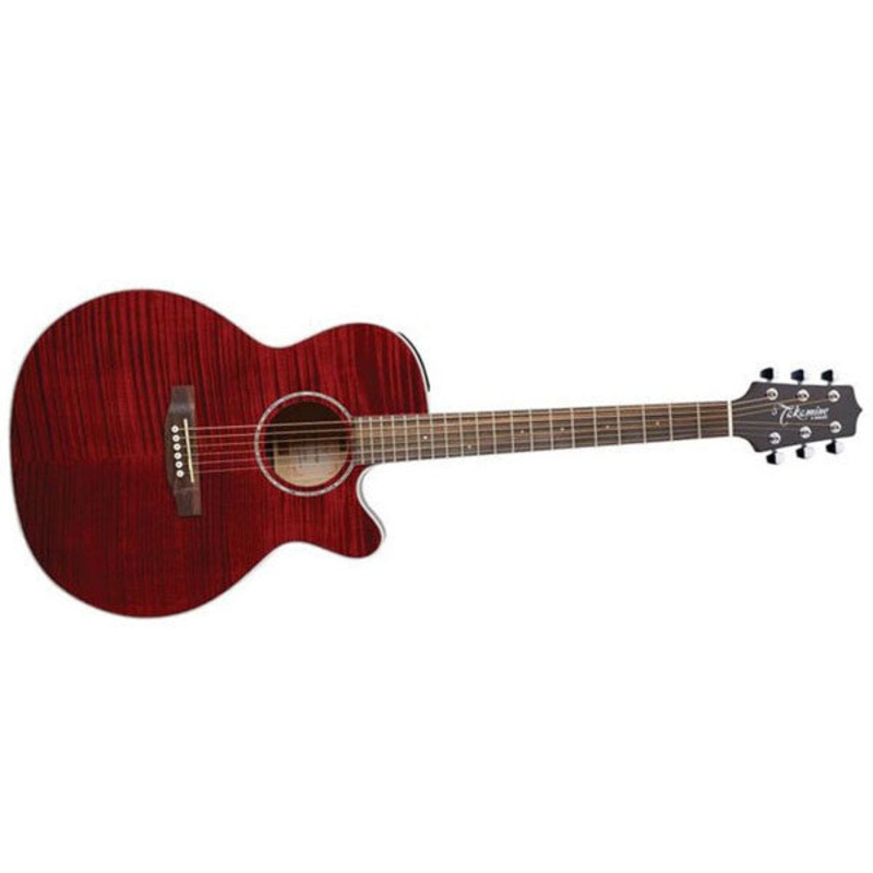 Takamine EG440C STRA Acoustic-Electric Guitar – See Through Red