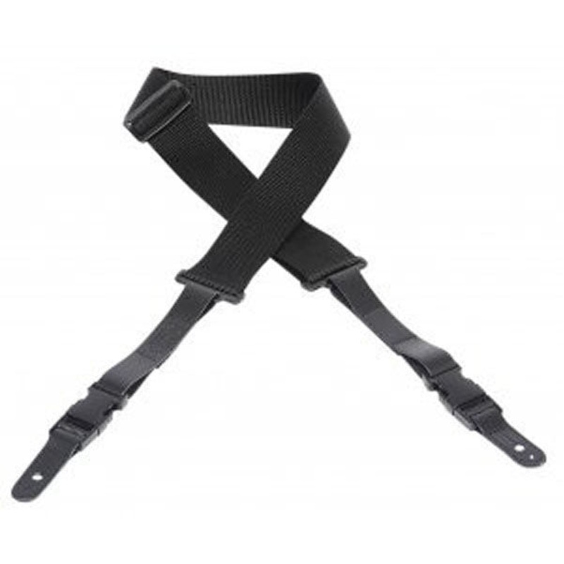 Levy’s M15BLK Polypropylene Black Guitar Strap  with Quick Release Ends