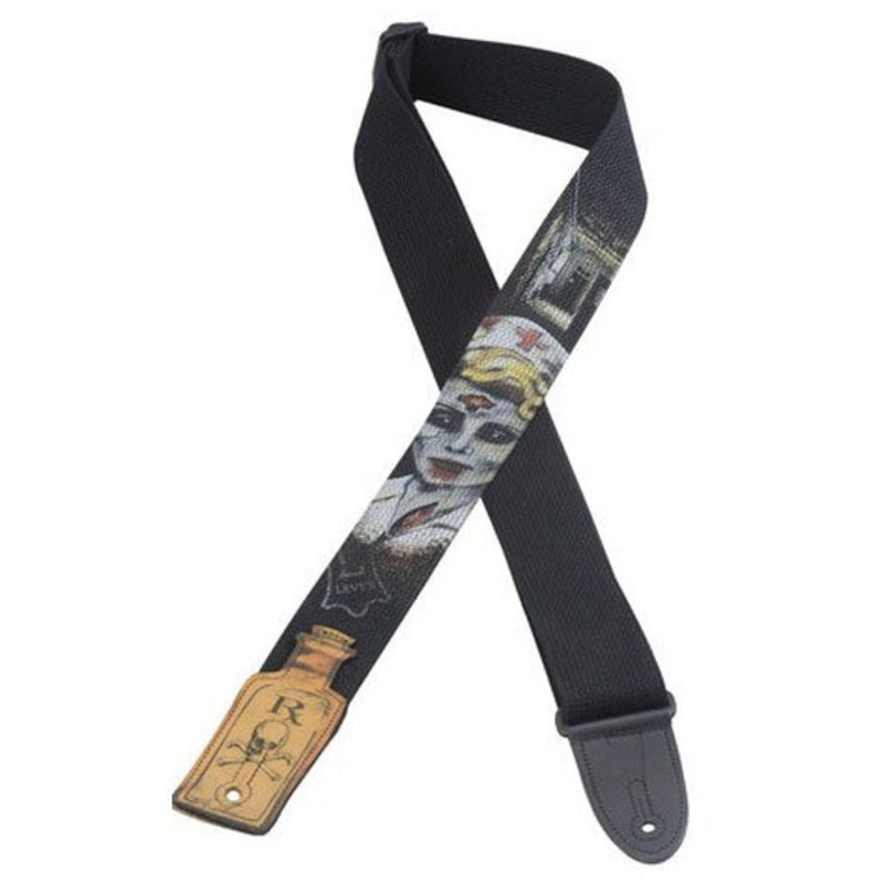 Levy’s MC8PZ-001  Zombie Nurse 2-Inch Cotton Guitar Strap