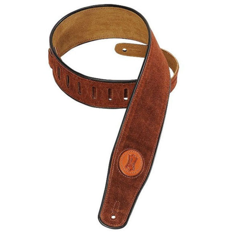 Levy’s MSS3-XL Rust 2.5-inch Suede Guitar Strap