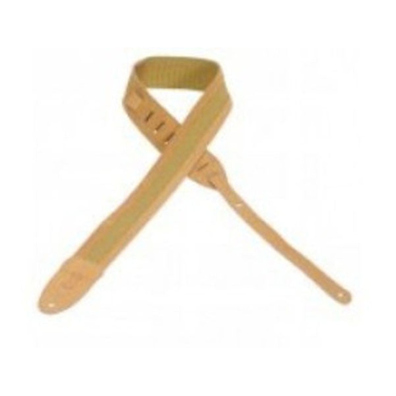 Levys 2inch M12SC Cotton Tan Guitar Strap