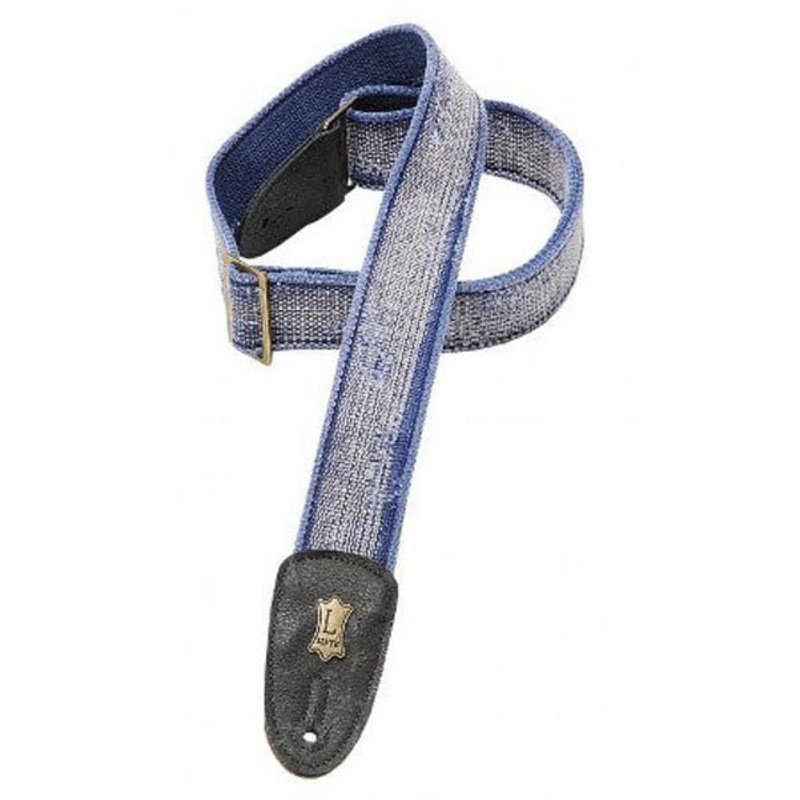 Levys 2inch MC8TW Blue Tear Wear-Heavy Cotton Guitar Strap