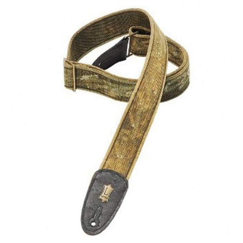 Levys 2inch MC8TW Green Tear Wear-Heavy Cotton Guitar Strap