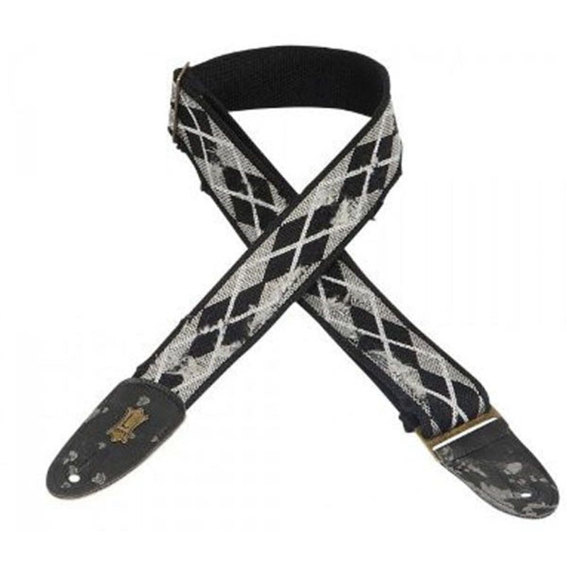 Levys 2inch MC8TWA Black-Tear Wear Heavy Cotton Guitar Strap