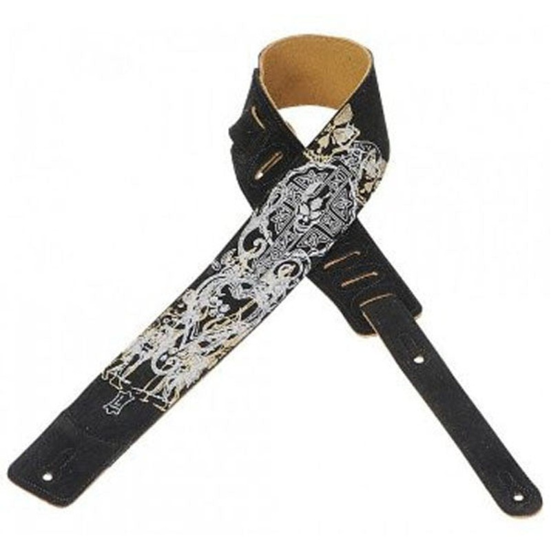 Levys 2.5inch MS1P-003 Suede Leather Guitar Strap