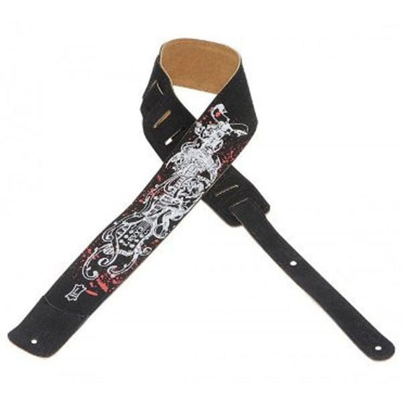 Levys 2.5inch MS1P-004 Suede Leather Guitar Strap