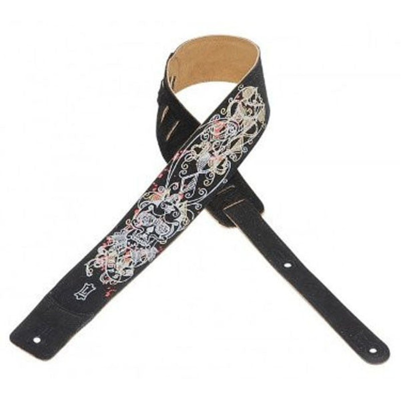 Levys 2.5inch MS1P-005 Suede Leather Guitar Strap
