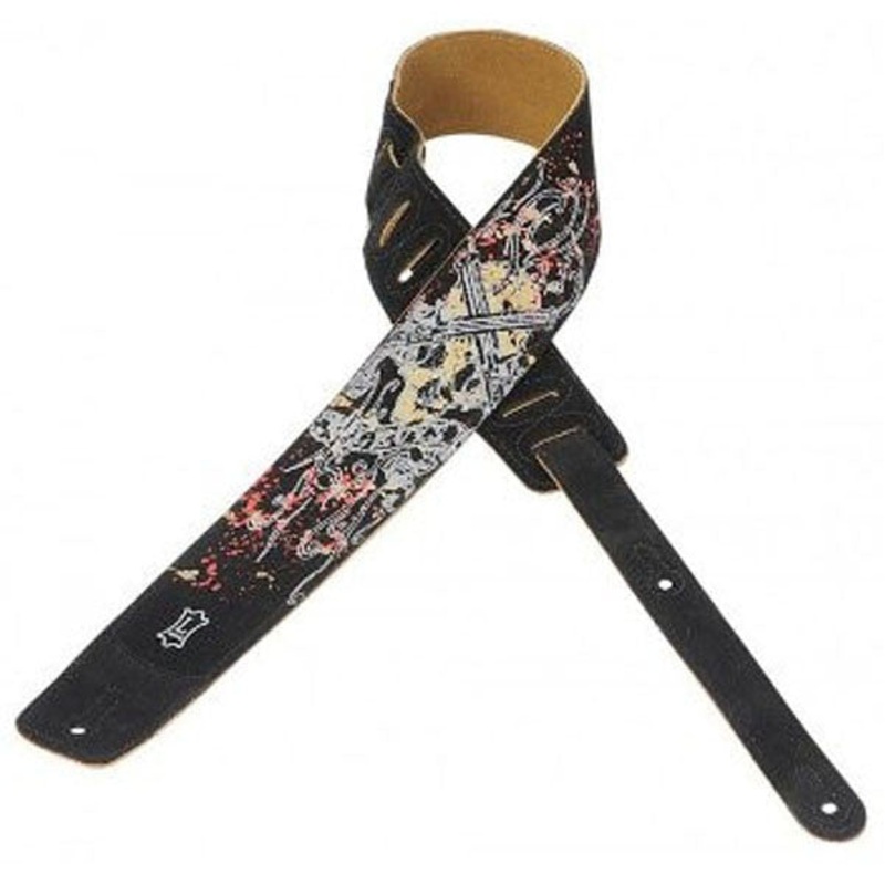 Levys 2.5inch MS1P-006 Suede Leather Guitar Strap