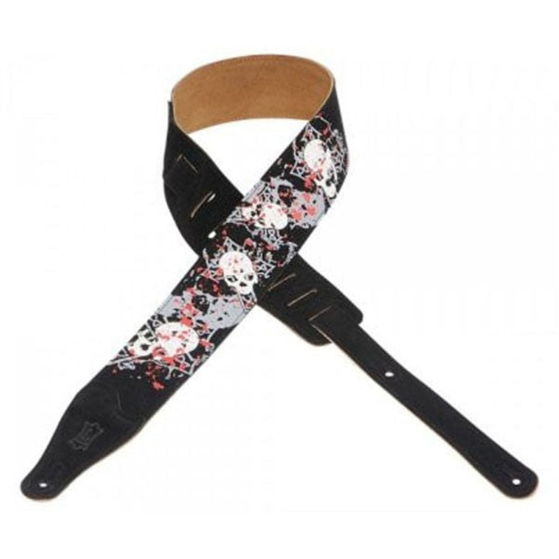 Levys  2.5inch MS26P-002 Suede Leather Guitar Strap