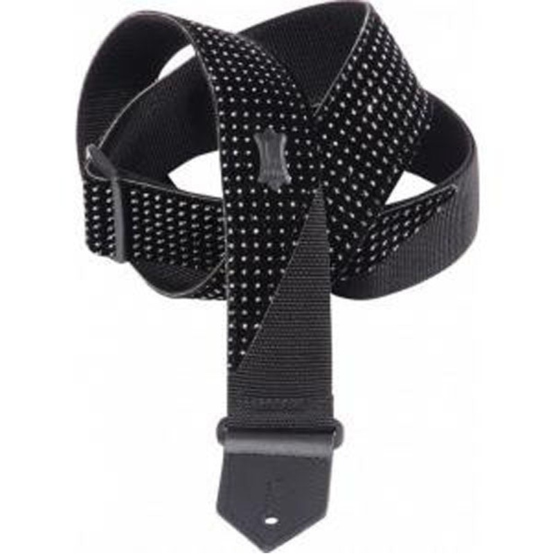 Levys M8SP-Black 2inch Sparkle Fabric Guitar Strap