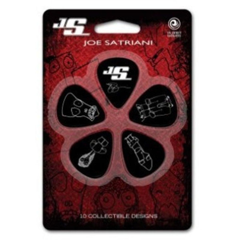 Planet Waves  1CBK2-10JS (10 Pk) Blk Thin Joe Satriani Sign Guitar Pick