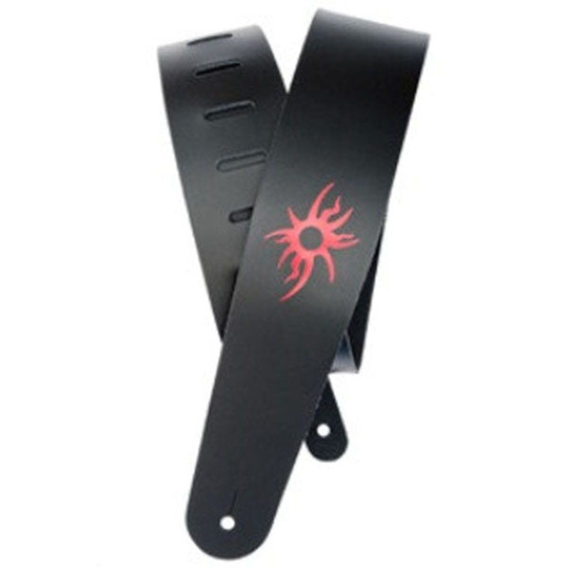 Planet Waves 25L-TRBS Icon /Black Tribal Sun Leather Guitar Strap