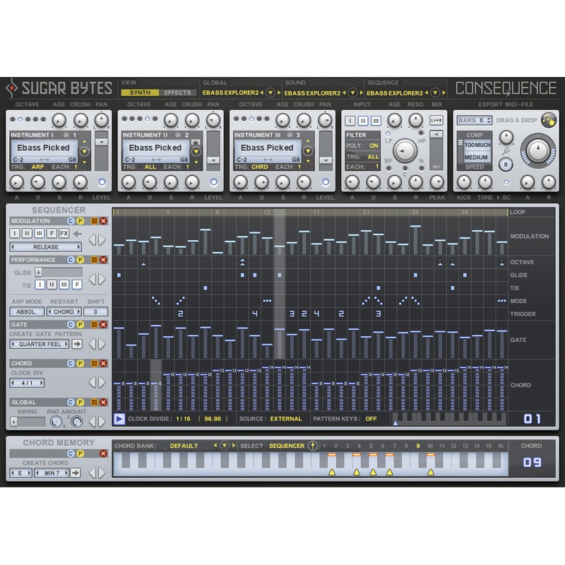 Sugar Bytes Consequence Arpeggiator