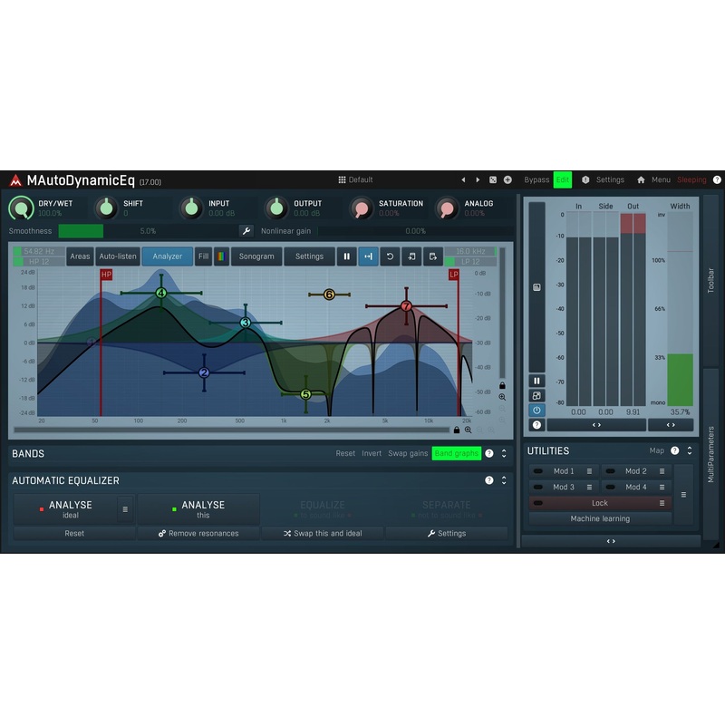 MELDA MAutoDynamicEq Automatic Equalizer