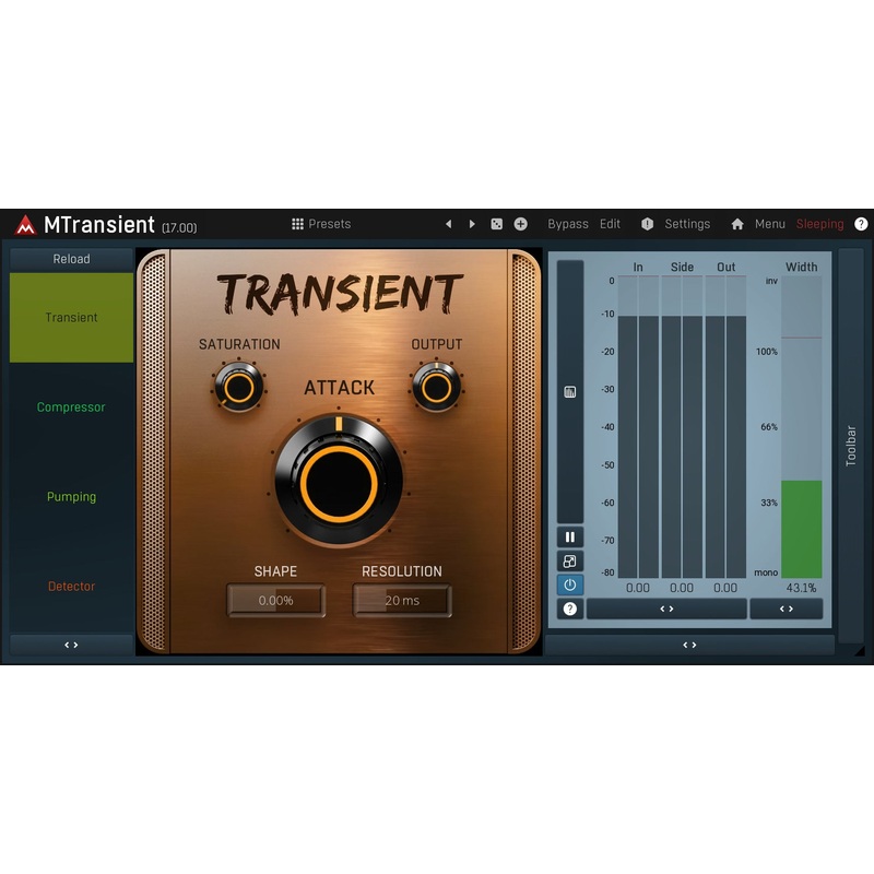 MELDA MTransient Transient Shaper