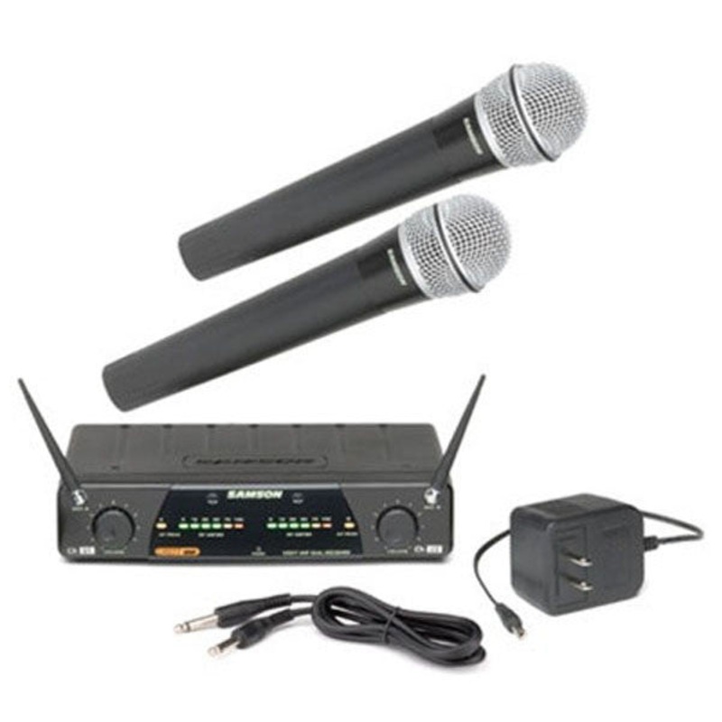 Samson CR277 Dual Channel UHF Wireless Microphone System