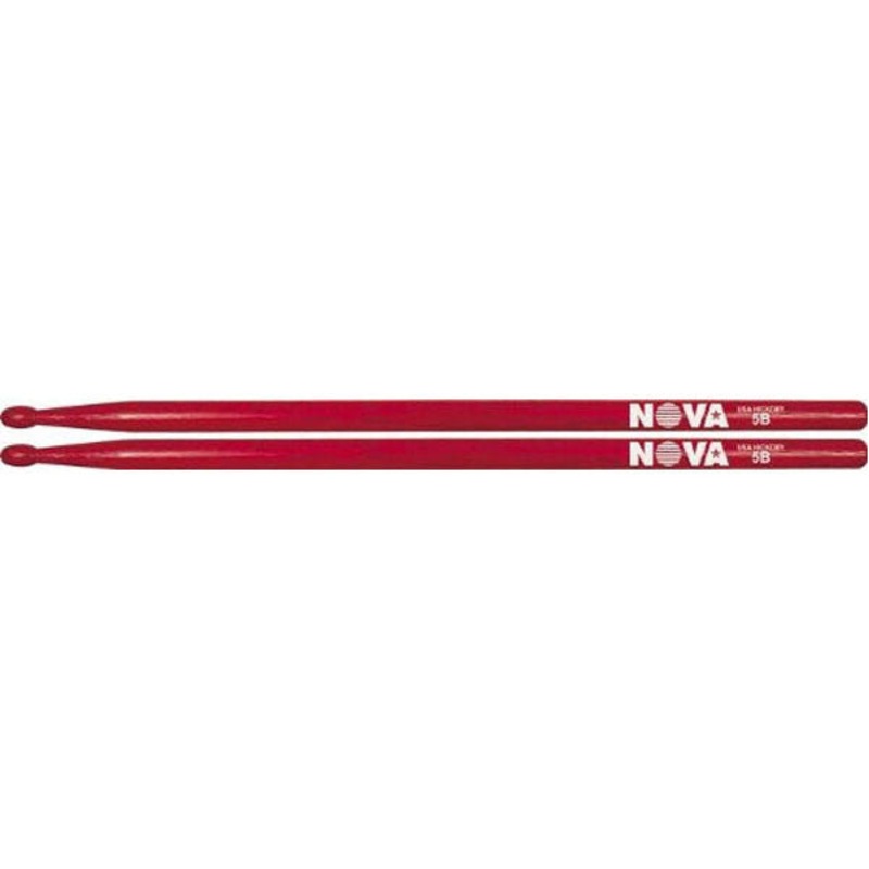 Vic Firth Nova 5B Hickory Drum Sticks – Red