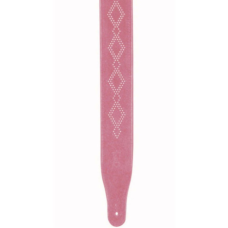 Levy’s MS16NH02-ROS Suede Diamond Nailhead Guitar Strap