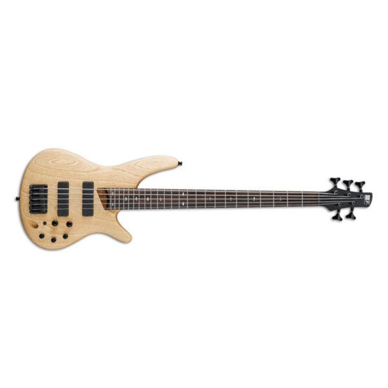 Ibanez SR605 Bass Guitar, 5-String – Natural Flat