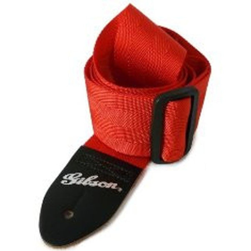 Gibson ASGSB-20 2inch Regular Style Guitar Strap -Ferrari Red