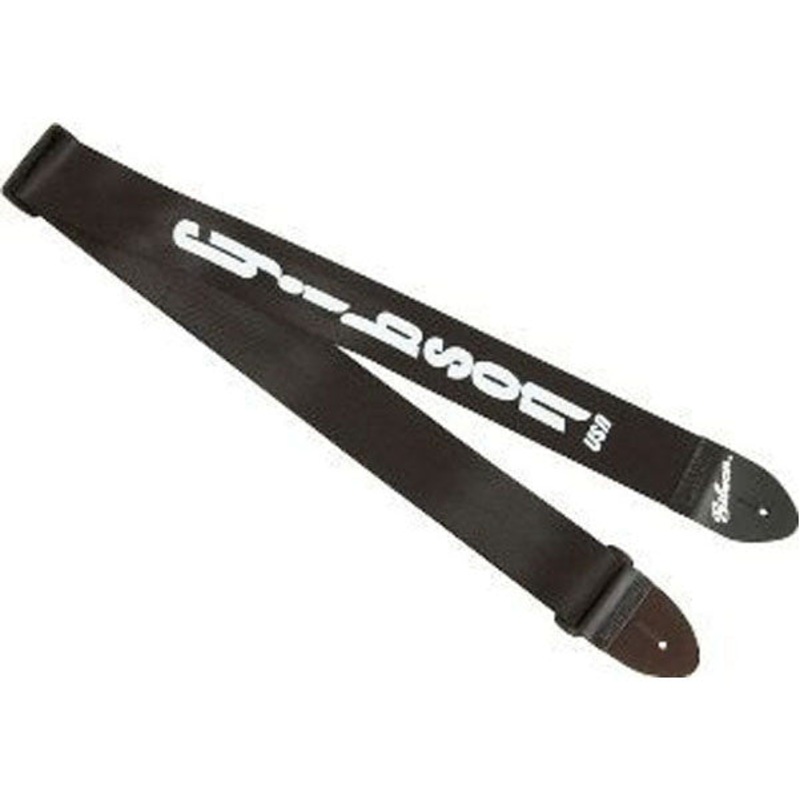 Gibson ASGSBU-10 2inch USA Style Safety Guitar Strap -Jet Black